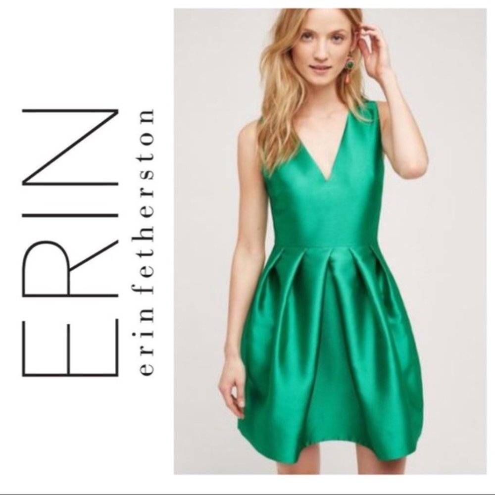 Kelly Green Dress Erin by Erin Fetherston POCKETS